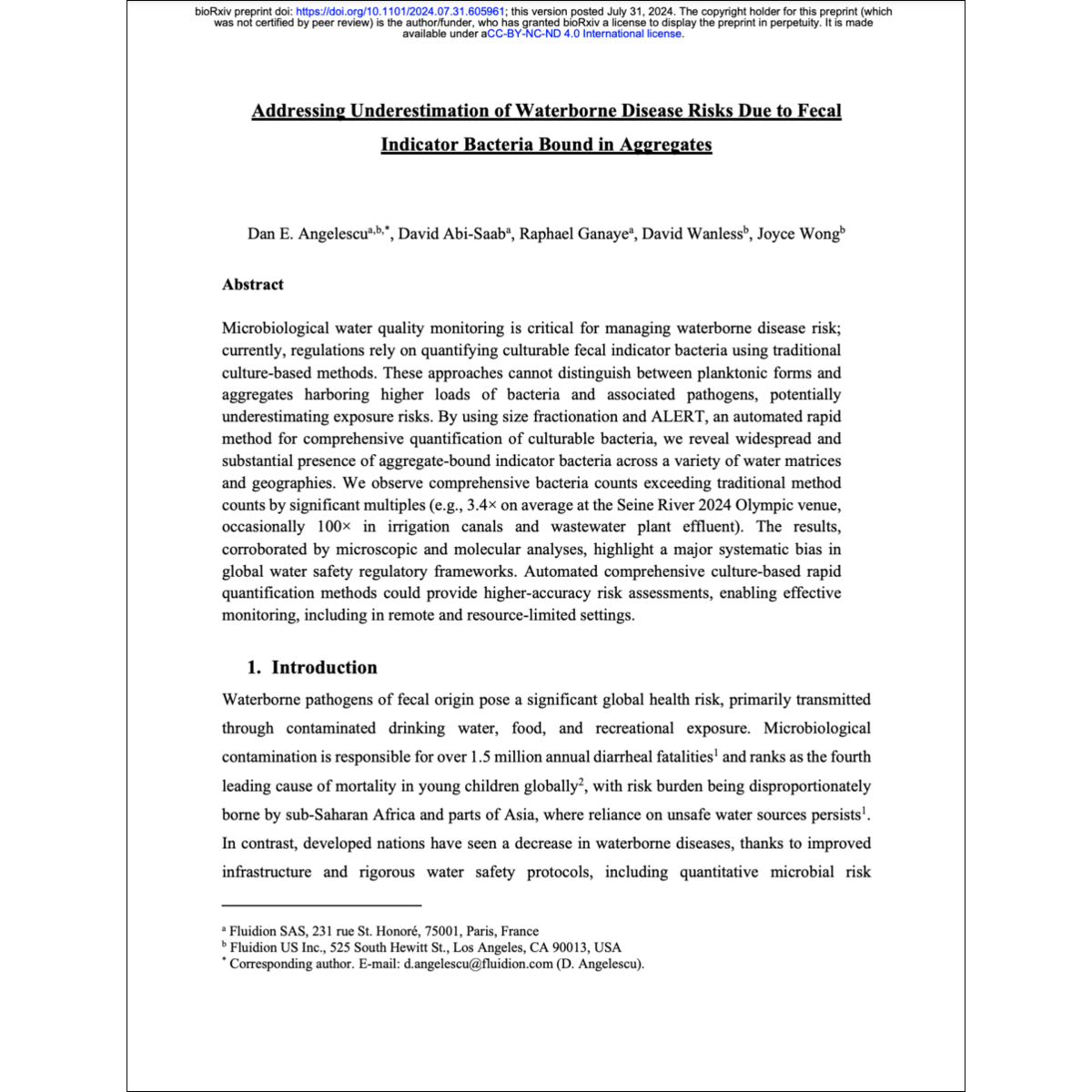Addressing Underestimation of Waterborne Disease Risks Due to Fecal Indicator Bacteria Bound in Aggregates (2024)