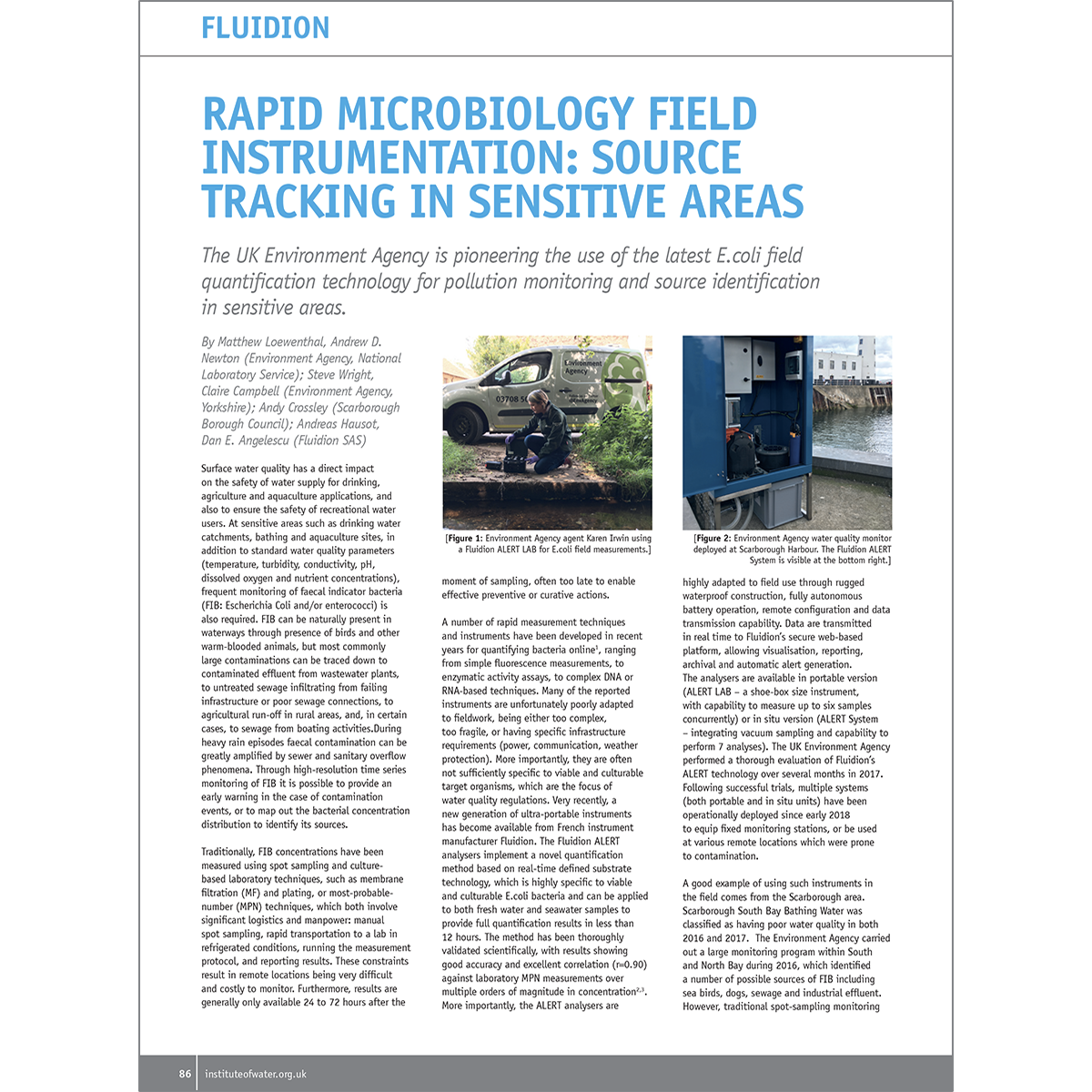Rapid Microbiology Field Instrumentation: Source Tracking in Sensitive Areas (2018)